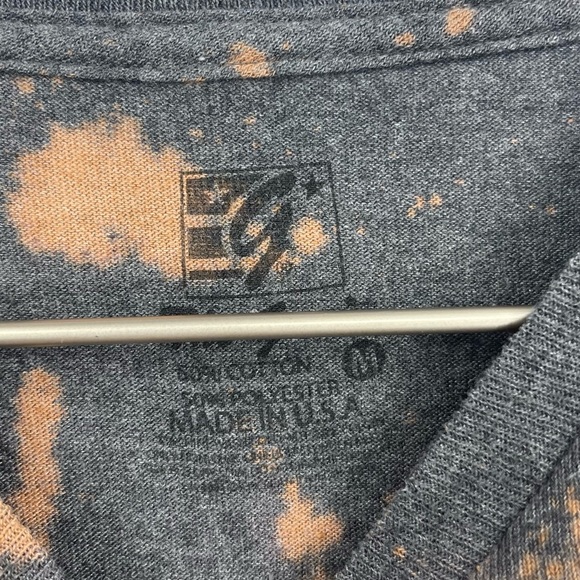 NC State Wolfpack Custom One Of A Kind Reverse Dyed Graphic Tee SZ M - Picture 4 of 5